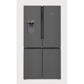 NEFF KM3963XE0 N70 Multi-Door American Fridge Freezer - Black Steel