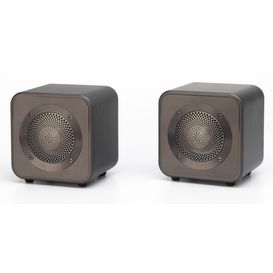 Mitchell Acoustics USTREAM GO Pair Portable active stereo wireless Speakers - Gun Metal Grey