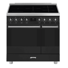 SMEG C92IPMB2 90cm Electric Rangecooker with Double Oven and Induction Hob - Matte Black
