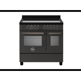 Bertazzoni Professional 90cm Range Cooker Twin Oven Electric Induction Carbonio PRO95I2ECAT