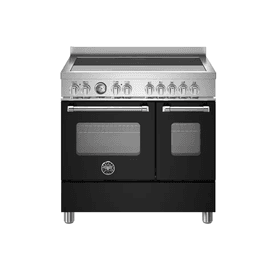 Master 90cm Range Cooker Twin Oven Induction Matt Black MAS95I2ENEC
