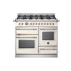 Bertazzoni Heritage 100cm Range Cooker XG Oven Dual Fuel Ivory HER106L3EAVT