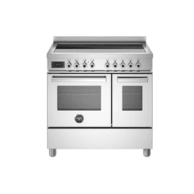 Bertazzoni Professional 90cm Range Cooker Twin Oven Electric Induction Stainless Steel PRO95I2EXT