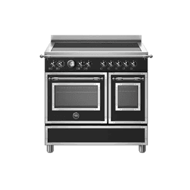 Bertazzoni Heritage 90cm Range Cooker Twin Oven Induction Black HER95I2ENET