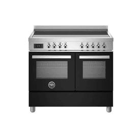 Professional 100cm Range Cooker Twin Oven Electric Induction Black PRO105I2ENET