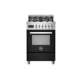 BERTAZZONI PRO64L1ENET Professional 60cm Single Oven Dual Fuel Black