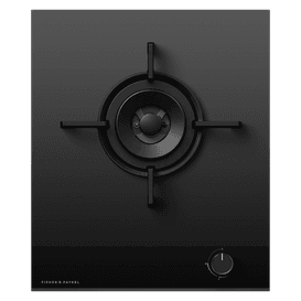 FISHER &amp; PAYKEL CG451DNGGB4 45cm 1 Burner Gas Hob - Black Glass