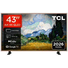 TCL 43A400 PRO-UK 43" 4K Ultra HD QD-Mini LED AI Art TV - Black