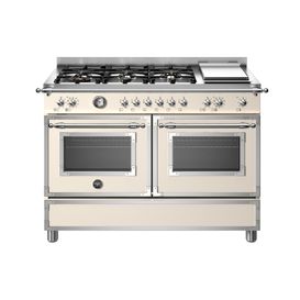 Heritage 120cm Range Cooker Twin Oven Dual Fuel Ivory HER126G2EAVT