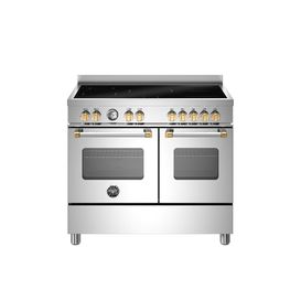 Bertazzoni Master 100cm Range Cooker Twin Oven Induction Stainless MAS105I2EXGC2