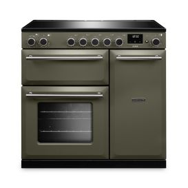RANGEMASTER AURA90EIPRBD/BN1 Aura 90cm Induction Range Cooker River Bed with Brushed Nickel Trim