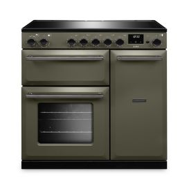 RANGEMASTER AURA90EIPRBD/YX1 Aura 90 Induction Range Cooker River Bed with Onyx Trim