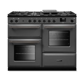 RANGEMASTER AURAO110DFPSLT/YX1 Aura 110 Dual Fuel Slate with Onyx Trim