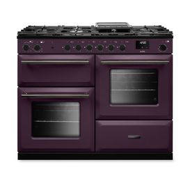 RANGEMASTER AURAO110DFPPLM/YX1 Aura 110 Dual Fuel Plum with Onyx Trim