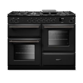 RANGEMASTER AURAO110DFPCBL/YX1 Aura 110 Dual Fuel Charcoal Black with Onyx Trim