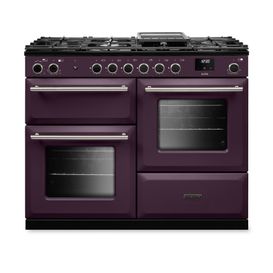 RANGEMASTER AURAO110DFPPLM/BN1 Aura 110 Dual Fuel Plum with Brushed Nickel Trim