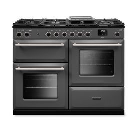 RANGEMASTER AURAO110DFPSLT/BN1 Aura 110 Dual Fuel Slate with Brushed Nickel Trim