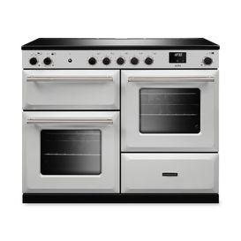 RANGEMASTER AURAO110EIPWHT/BN1 Aura 110 Induction White with Brushed Nickel Trim