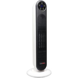 Stay Warm F2252WH 2000W Ceramic Tower Heater with Remote White and Black