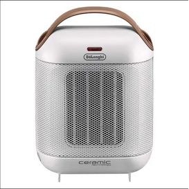 DELONGHI HFX30C18.IW 1800W Capsule Ceramic Fan Heater - White