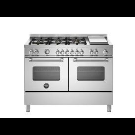 BERTAZZONI MAS126G2EXT Master Series Stainless Steel Dual Fuel Range Cooker 120cm