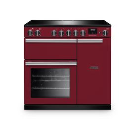 RANGEMASTER PR90EIPBOR/CM1 Professional 90 Induction Bordeaux with Chrome Trim