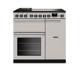 RANGEMASTER PRDL90EIPIVY/CM1 Professional Deluxe 90 Induction Ivory with Chrome Trim