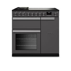 RANGEMASTER PRDL90EIPSLT/CM1 Professional Deluxe 90 Induction Slate with Chrome Trim