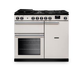 RANGEMASTER PR100DFPIVY/CM1 Professional 100 Dual Fuel Ivory with Chrome Trim
