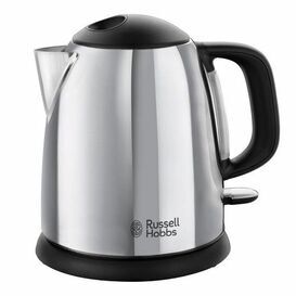 RUSSELL HOBBS 24990 Classic Compact 1L Rapid Boil Kettle Stainless Steel