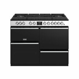 STOVES 444410754 110cm Precision Deluxe Dual Fuel Range Cooker Stainless Steel