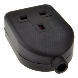 Lyvia 1G 13a Rubber Socket Black - 9432B