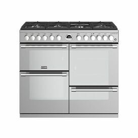 STOVES 444444492 Sterling 100cm Dual Fuel Range Cooker Stainless Steel