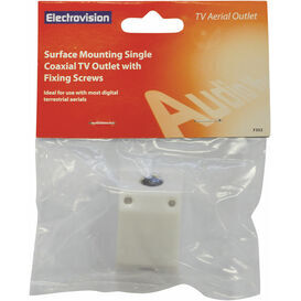 Surface Mounting Single Coaxial TV Outlet F352