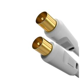 WELLCO 2M Coxial Cable Male-Male Gold Connectors