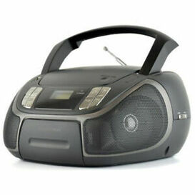 LLOYTRON N8204BK-A Portable Stereo CD Radio with Bluetooth Black