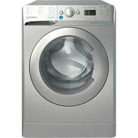 INDESIT BWA81485XSUKN 8KG 1400RPM Push & Wash Washing Machine Silver