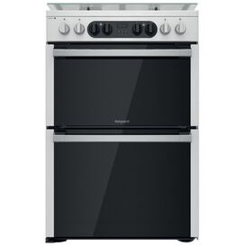 HOTPOINT HD67G8CCX Dual Fuel 60cm Double Oven Stainless