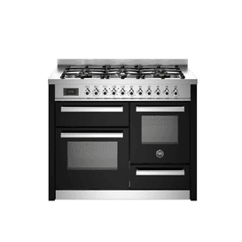 Bertazzoni Professional 110cm Range Cooker XG Oven Dual Fuel Black PRO116L3ENET2