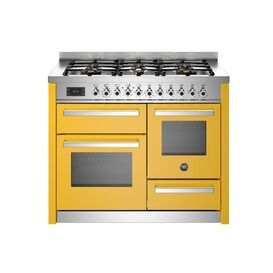 Bertazzoni Professional 110cm Range Cooker XG Oven Dual Fuel Yellow PRO116L3EGIT