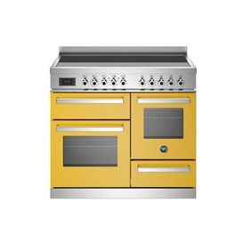 Bertazzoni Professional 100cm Range Cooker XG Oven Dual Fuel Yellow PRO105I3EGIT