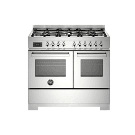 Bertazzoni Professional 100cm Range Cooker Twin Oven Dual Fuel Stainless PRO106L2EXT2
