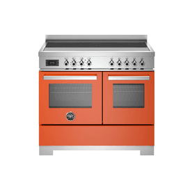 Bertazzoni Professional 100cm Range Cooker Twin Oven Electric Induction Orange PRO105I2EART2
