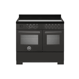 Bertazzoni Professional 100cm Range Cooker Twin Oven EIectric Induction Carbonio PRO105I2ECAT2