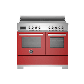Bertazzoni Professional 100cm Range Cooker Twin Oven EIectric Induction Red PRO105I2EROT2