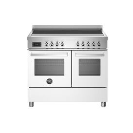 Bertazzoni Professional 100cm Range Cooker Twin Oven Electric Induction White PRO105I2EBIT