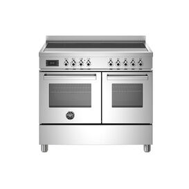 Bertazzoni Professional 100cm Range Cooker Twin Oven EIectric Stainless PRO105I2EXT