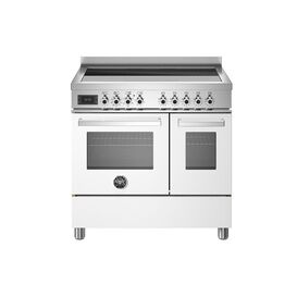 Bertazzoni Professional 90cm Range Cooker Twin Oven Electric Induction White PRO95I2EBIT