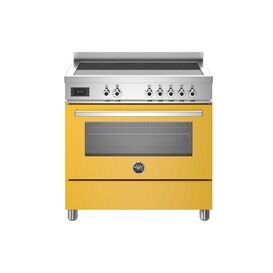 Bertazzoni Professional 90cm Range Cooker Single Oven EIectric Induction Yellow PRO95I1EGIT