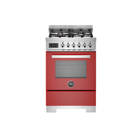 BERTAZZONI PRO64L1EROT2 Professional 60cm Single Oven Dual Fuel Red